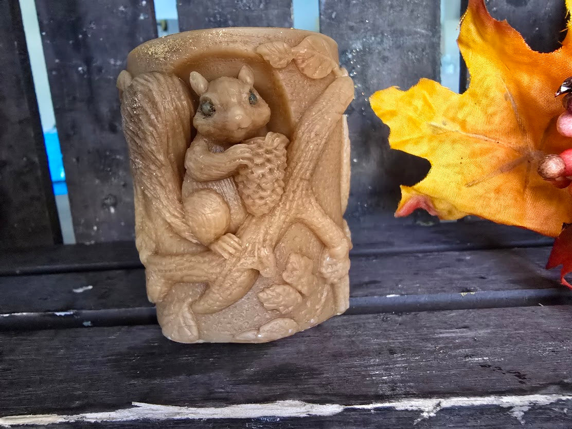 Candle; Squirrel in a Tree Candle (Two Options)