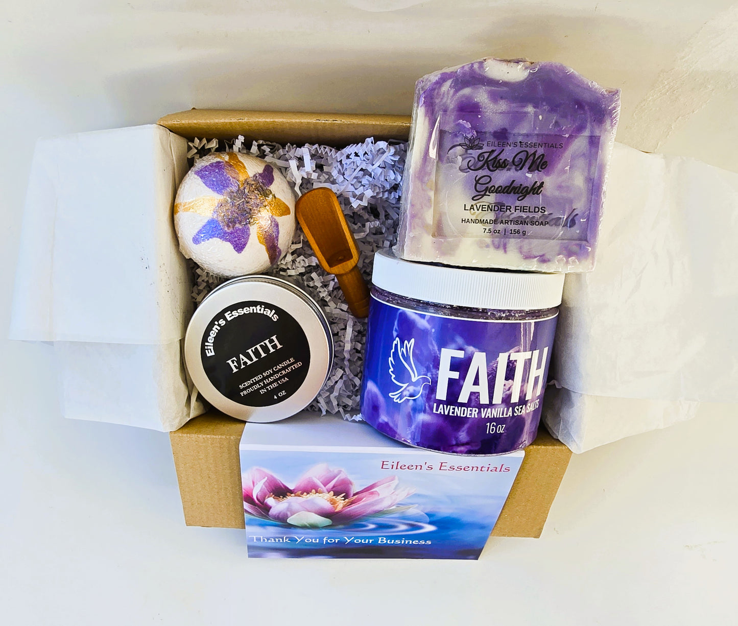 Spa Gift Set; FAITH (Lavender & Vanilla) Collection