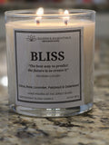 Inspirational Glass Candle; BLISS