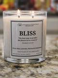 Inspirational Glass Candle; BLISS