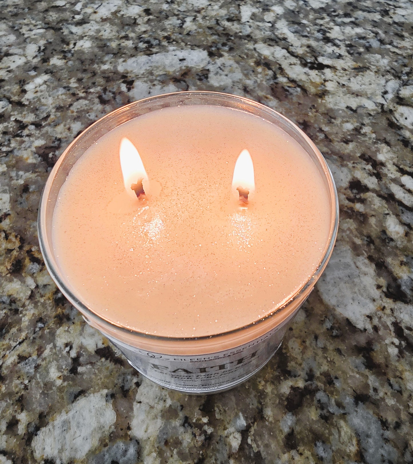 Inspirational Glass Candle; FRIEND