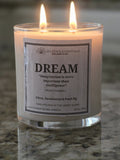 Inspirational Glass Candle; DREAM