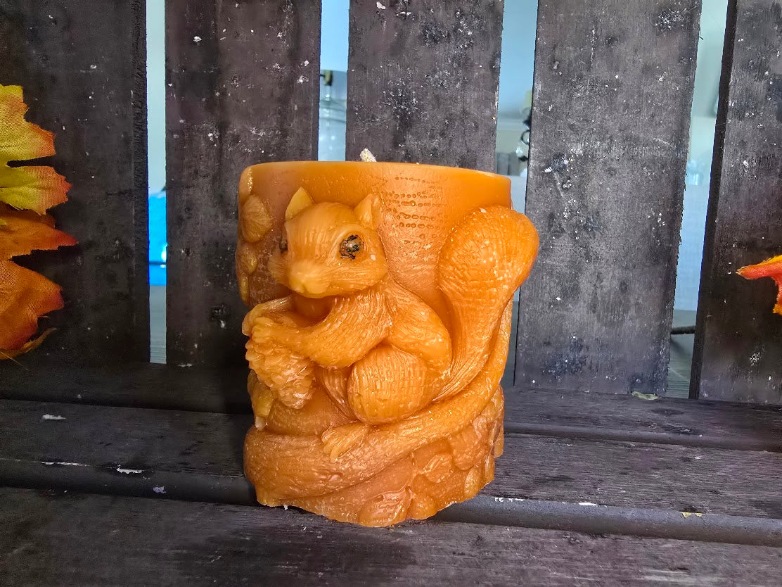Candle; Squirrel in a Tree Candle (Two Options)