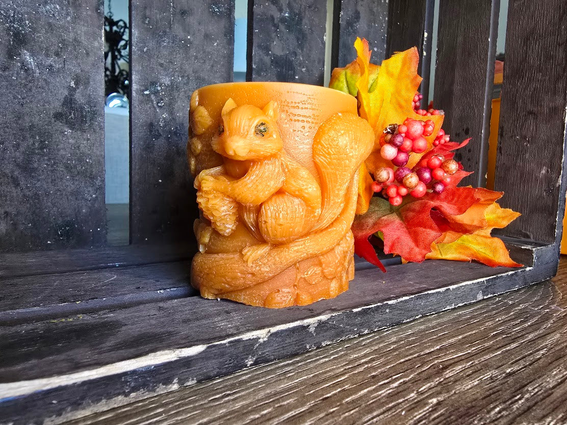 Candle; Squirrel in a Tree Candle (Two Options)
