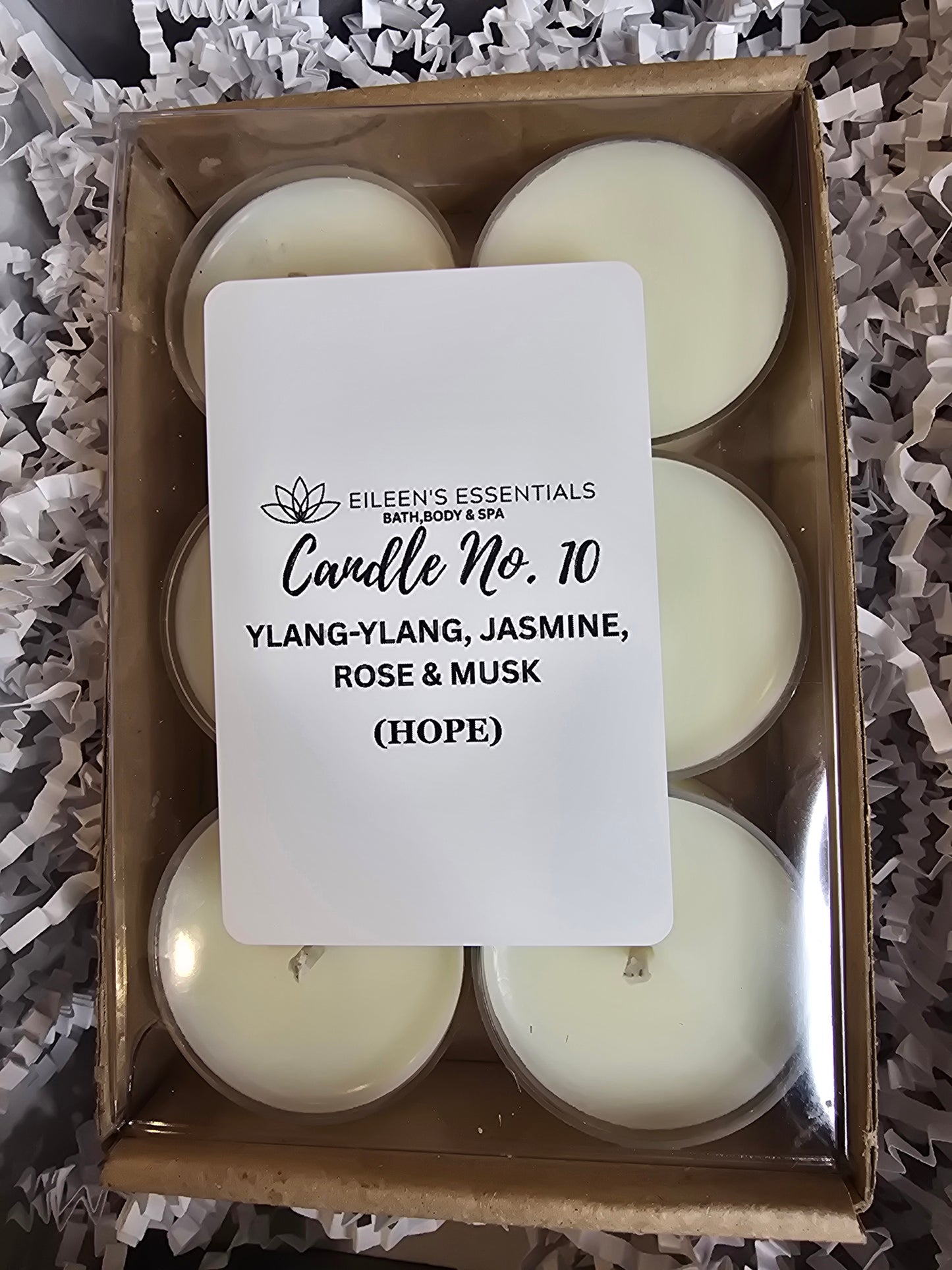 Sample Six-Pack Customized Candle Scents Tea Lights