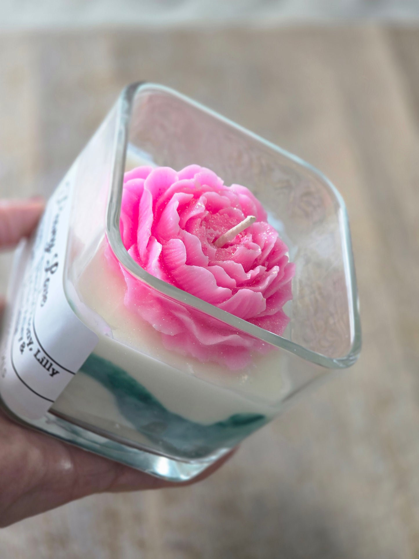 FLOWER CANDLES; Peony Love (Multiple Colors)