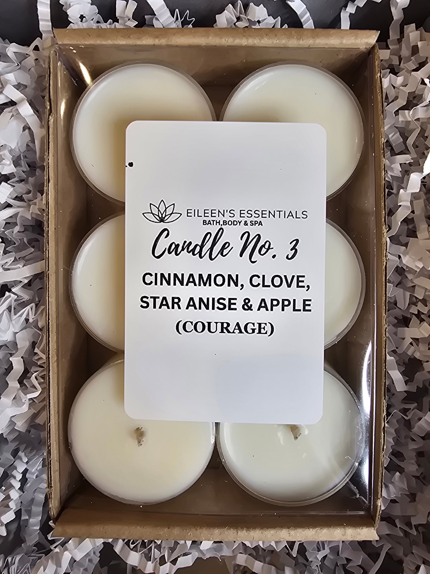 Sample Six-Pack Customized Candle Scents Tea Lights