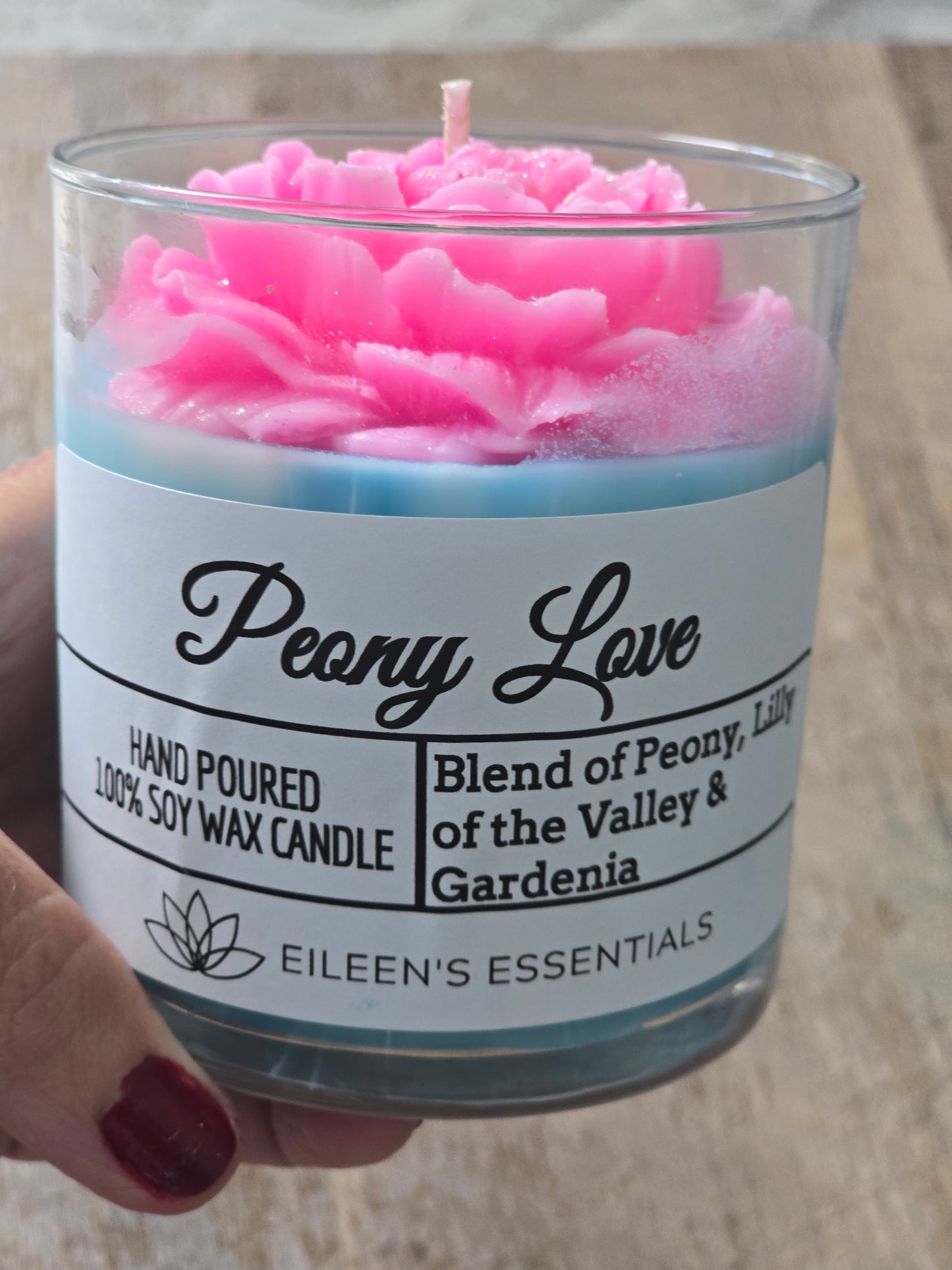 FLOWER CANDLES; Peony Love (Multiple Colors)