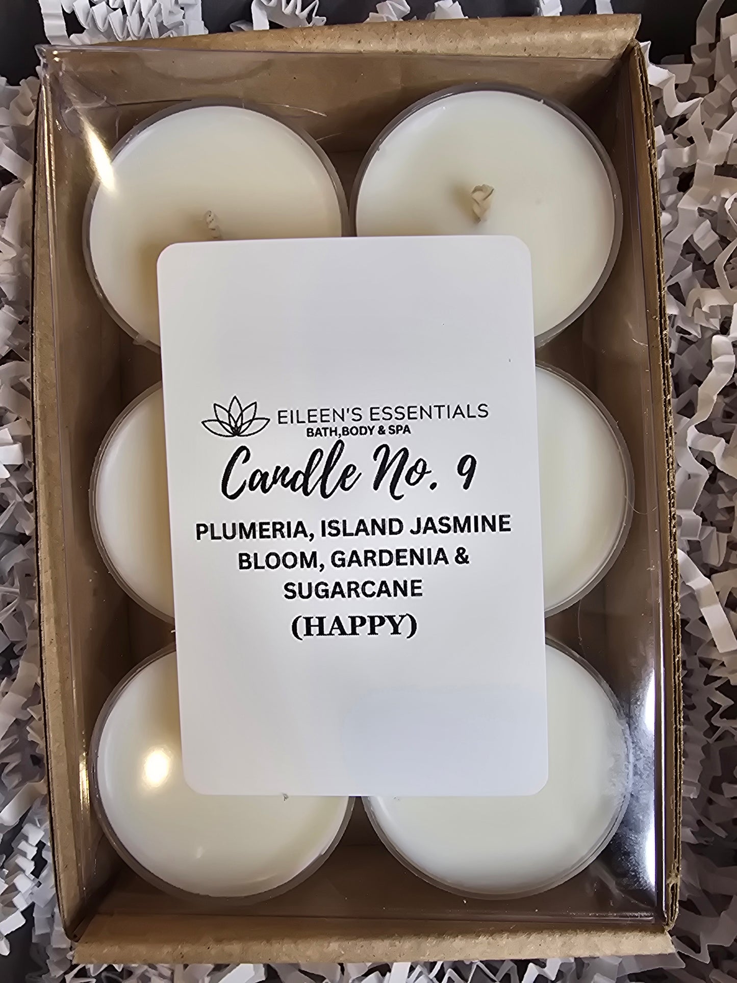 Sample Six-Pack Customized Candle Scents Tea Lights