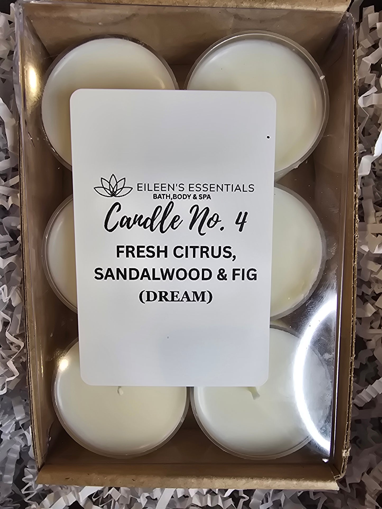 Sample Six-Pack Customized Candle Scents Tea Lights