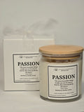 Inspirational Glass Candle; PASSION