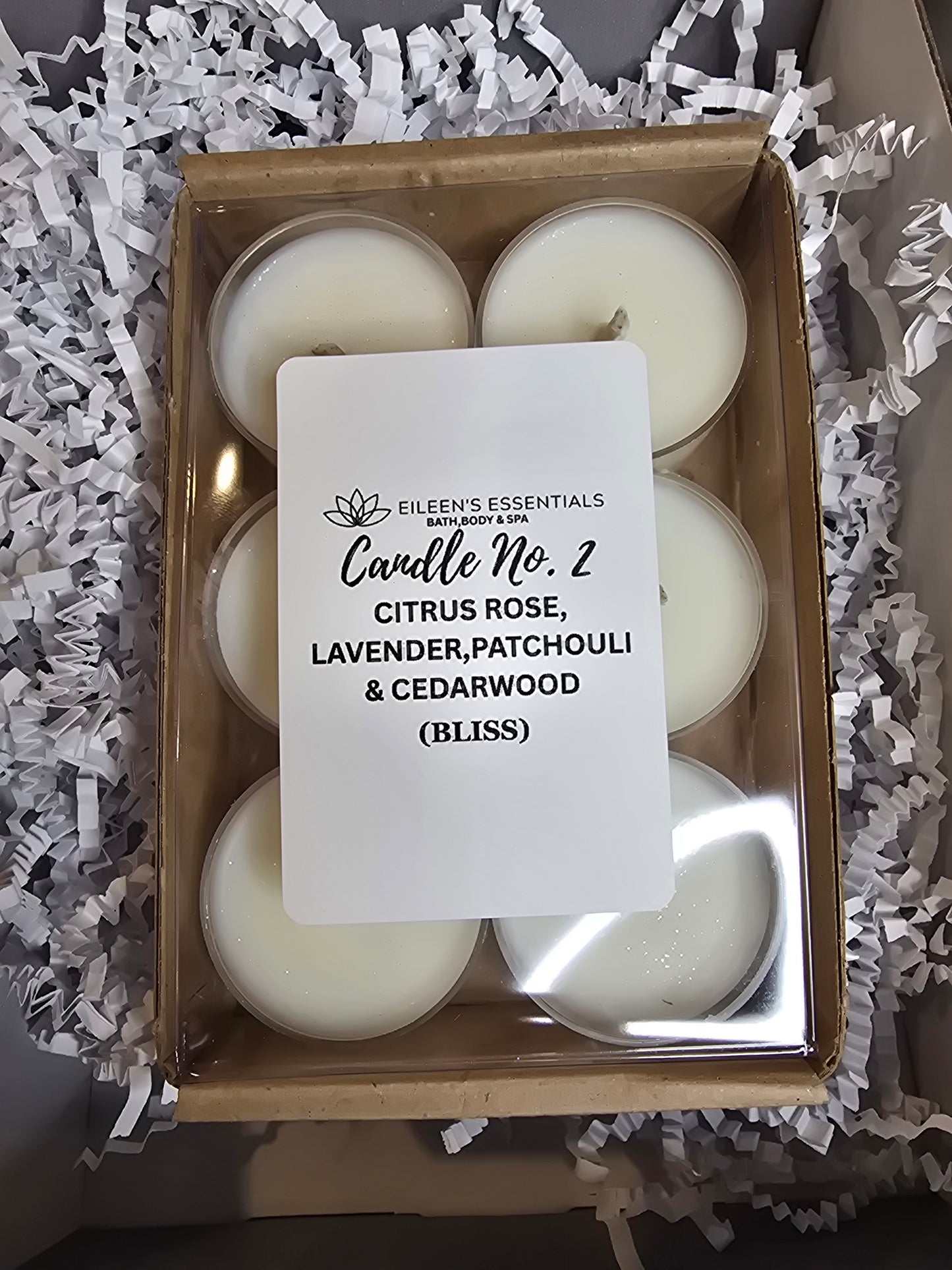 Sample Six-Pack Customized Candle Scents Tea Lights