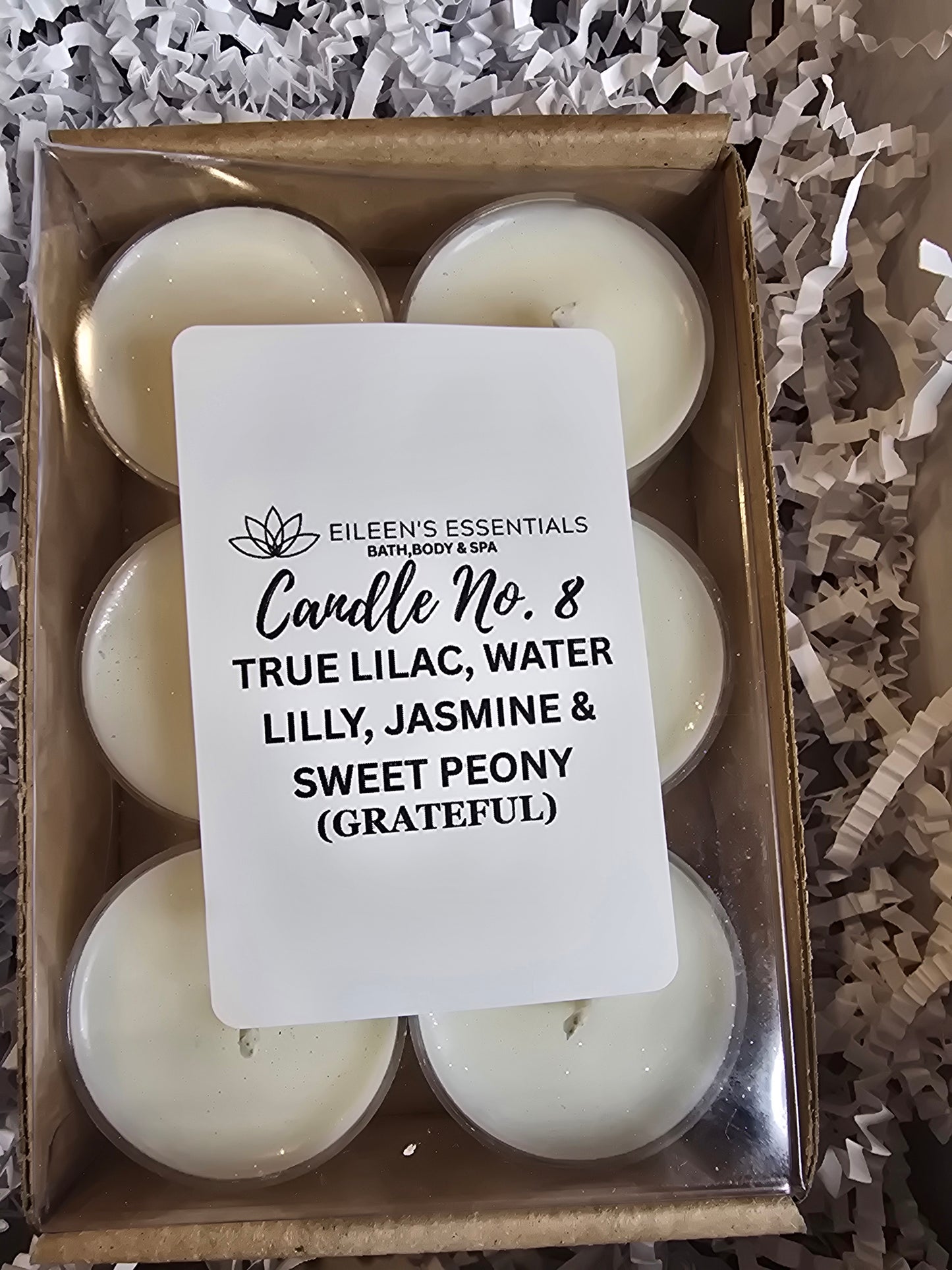 Sample Six-Pack Customized Candle Scents Tea Lights