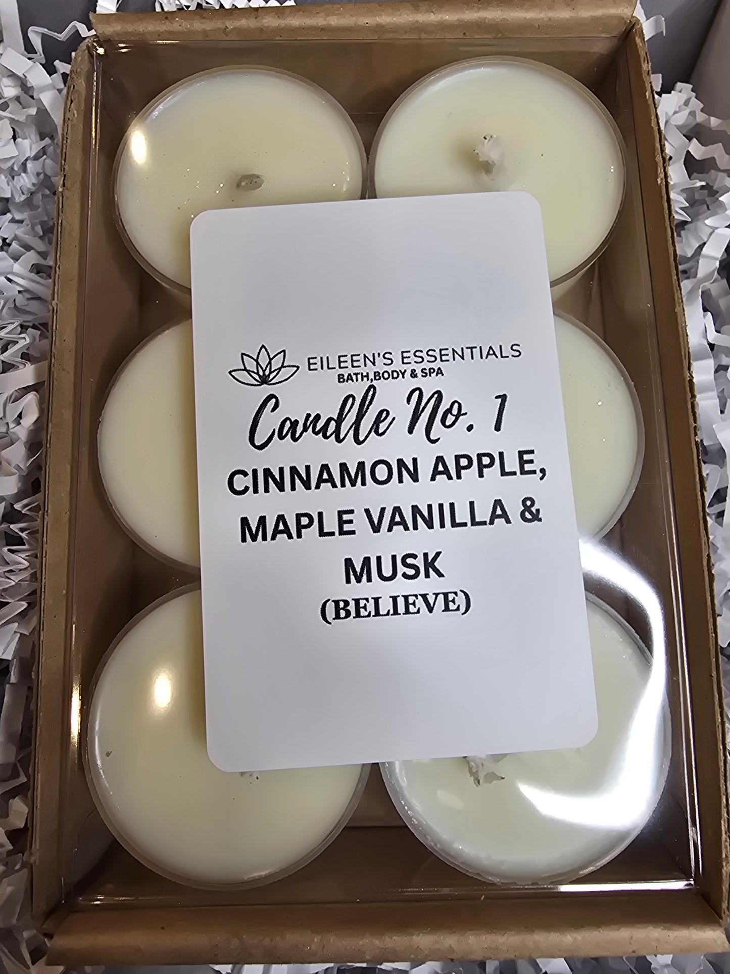 Sample Six-Pack Customized Candle Scents Tea Lights