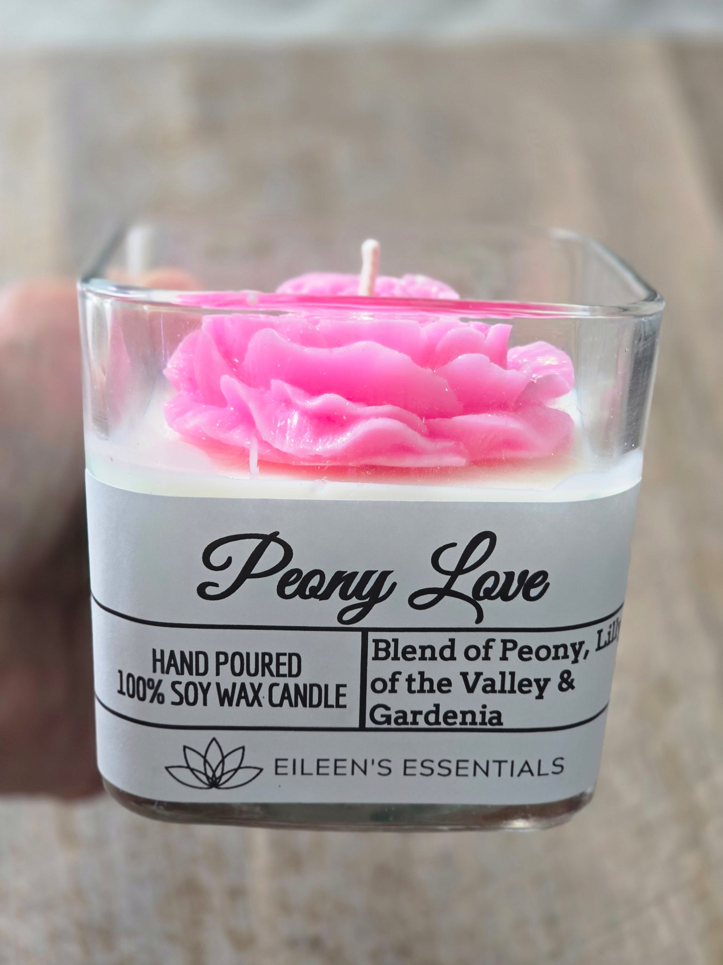 FLOWER CANDLES; Peony Love (Multiple Colors)