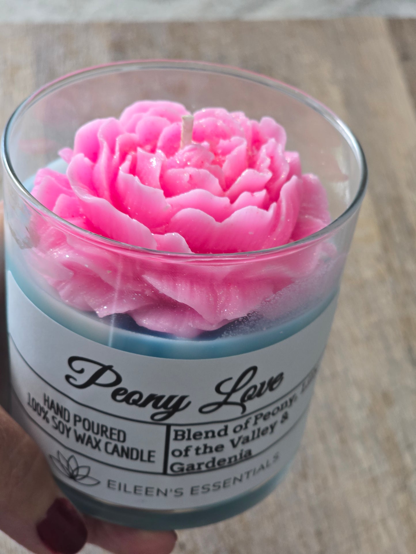 FLOWER CANDLES; Peony Love (Multiple Colors)