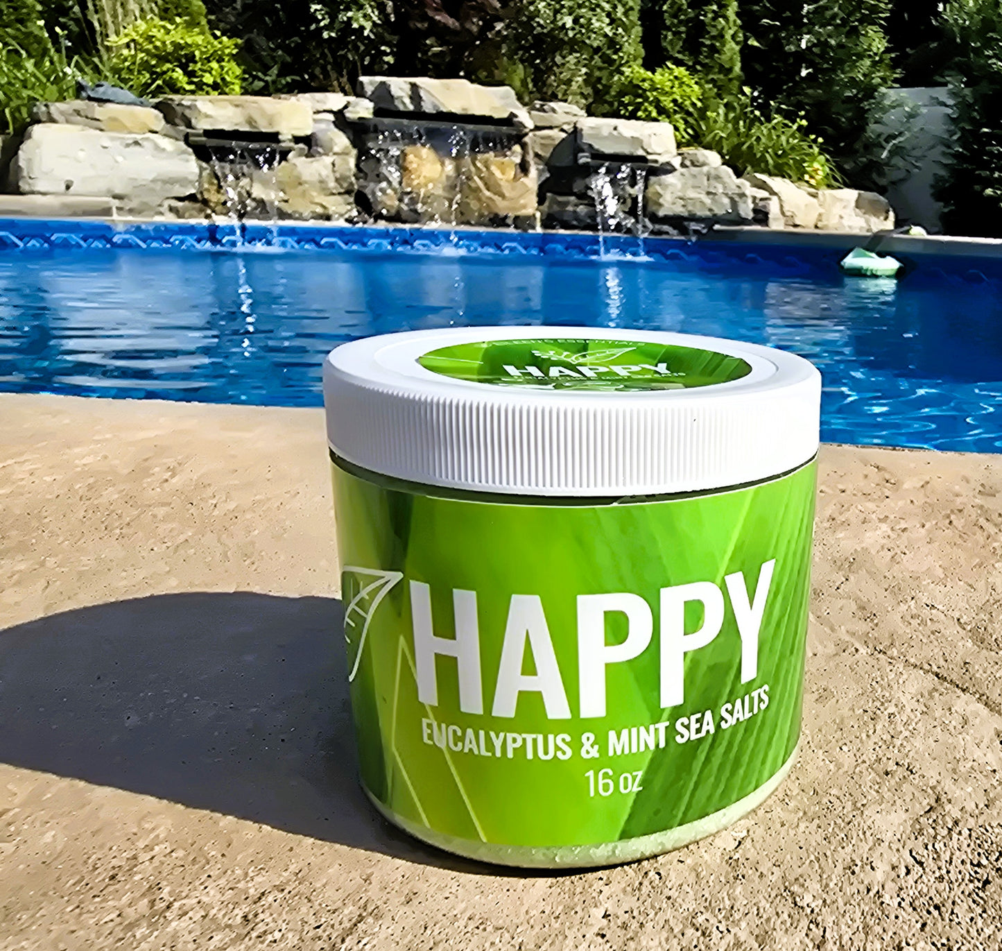 Sea Salts; HAPPY (Eucalyptus & Mint); 16 oz