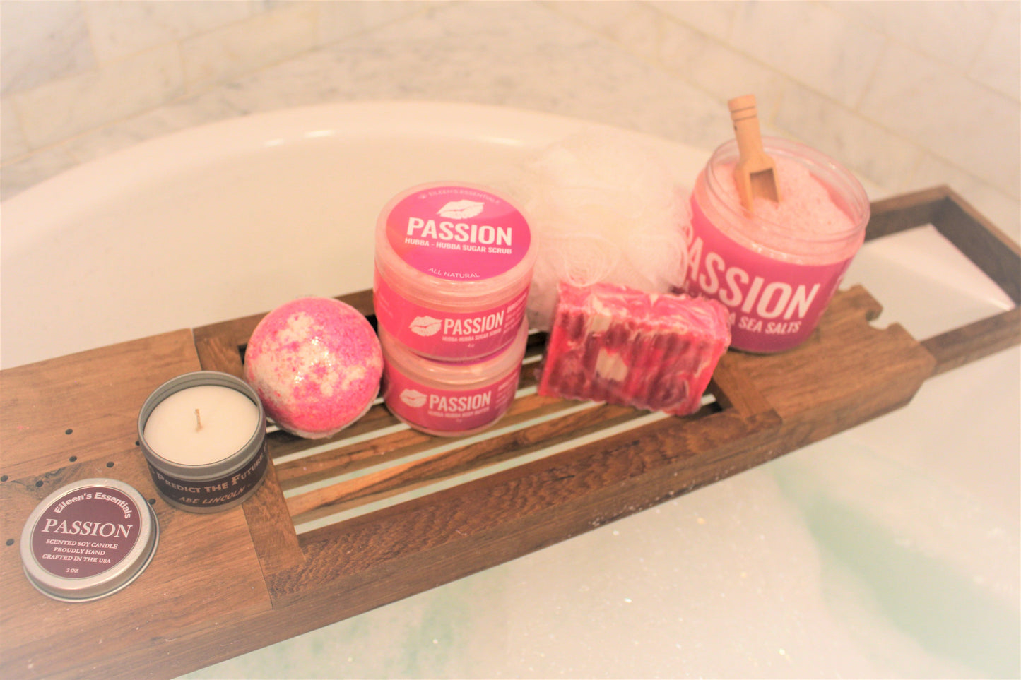 Spa Set Combo; PASSION (Hubba-Hubba) - Eileen's Essentials