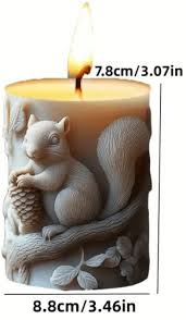 Candle; Squirrel in a Tree Candle (Two Options)