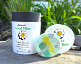 "Nothing But Good Vibes" Shower Steamers; Gardenia, Jasmine & Menthol