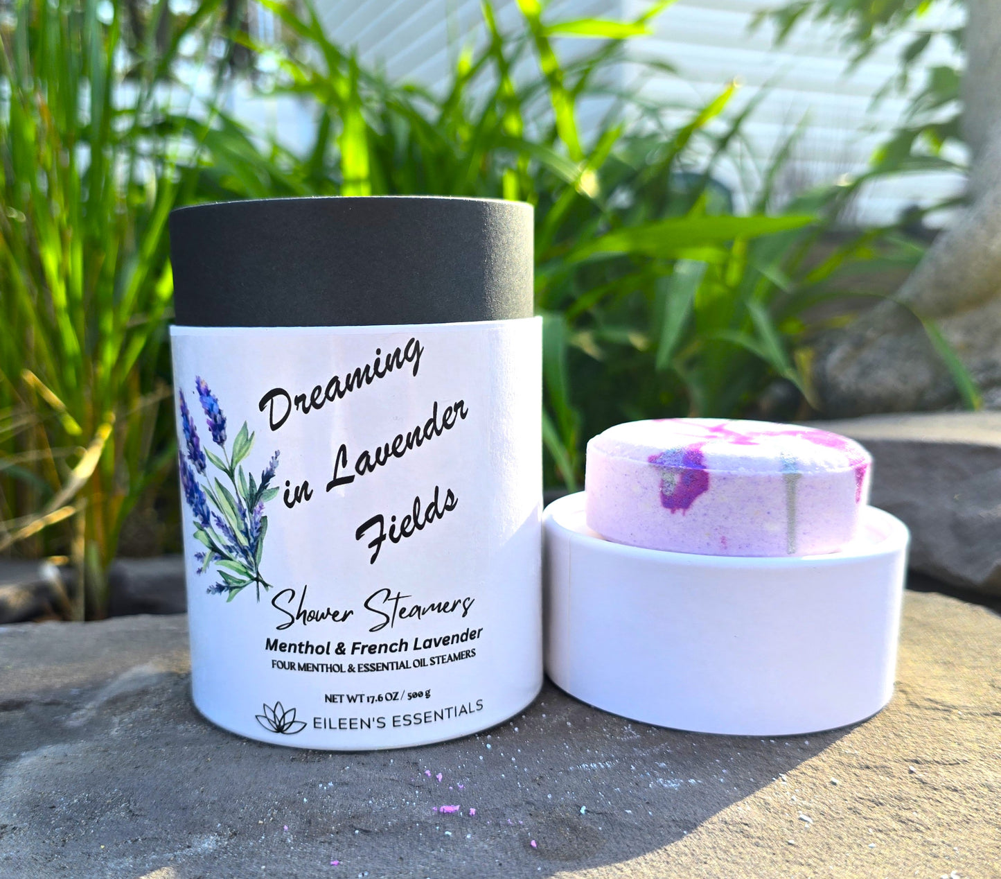 "Dreaming in Lavender Fields" Mentholated Shower Steamers; French Lavender & Menthol