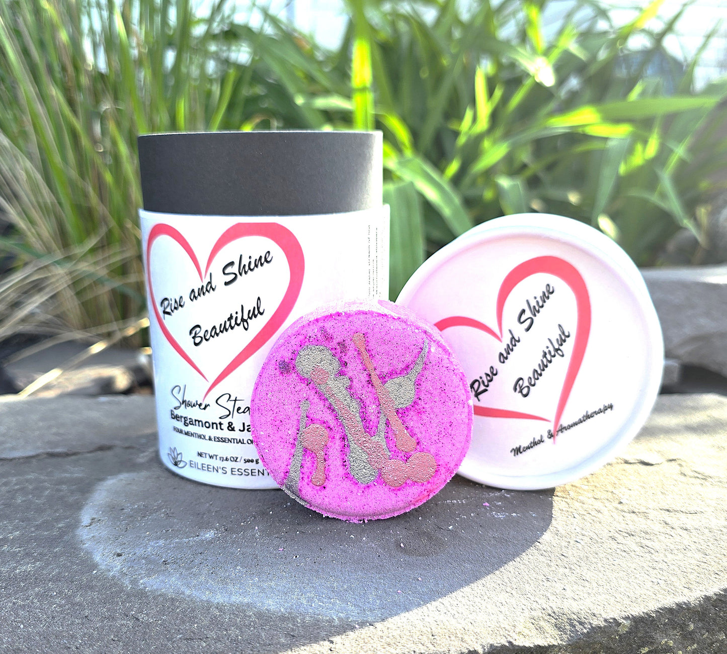"Rise and Shine Beautiful" Mentholated Shower Steamers; Bergamot, Jasmine & Menthol