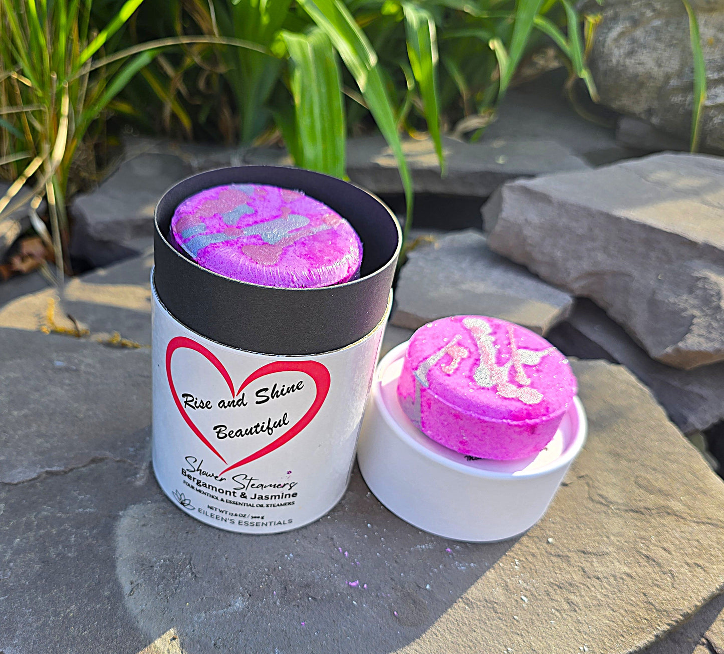 "Rise and Shine Beautiful" Mentholated Shower Steamers; Bergamot, Jasmine & Menthol