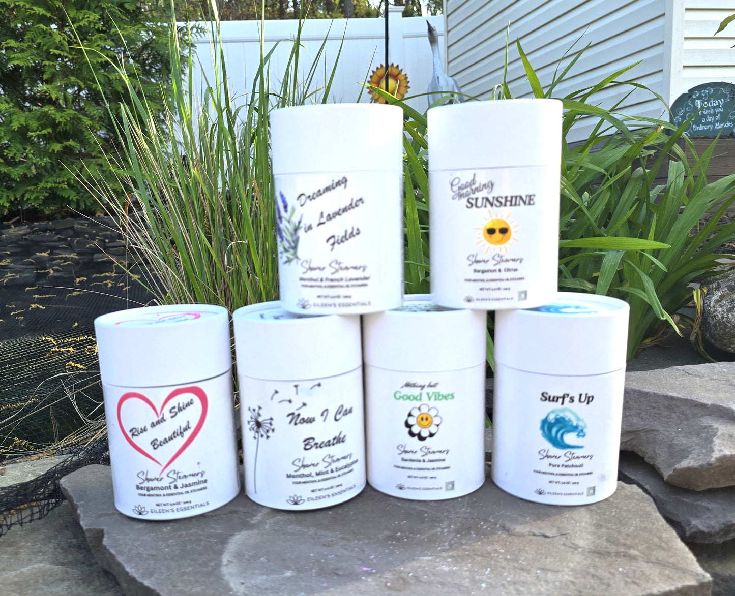 "Nothing But Good Vibes" Mentholated Shower Steamers; Gardenia, Jasmine & Menthol