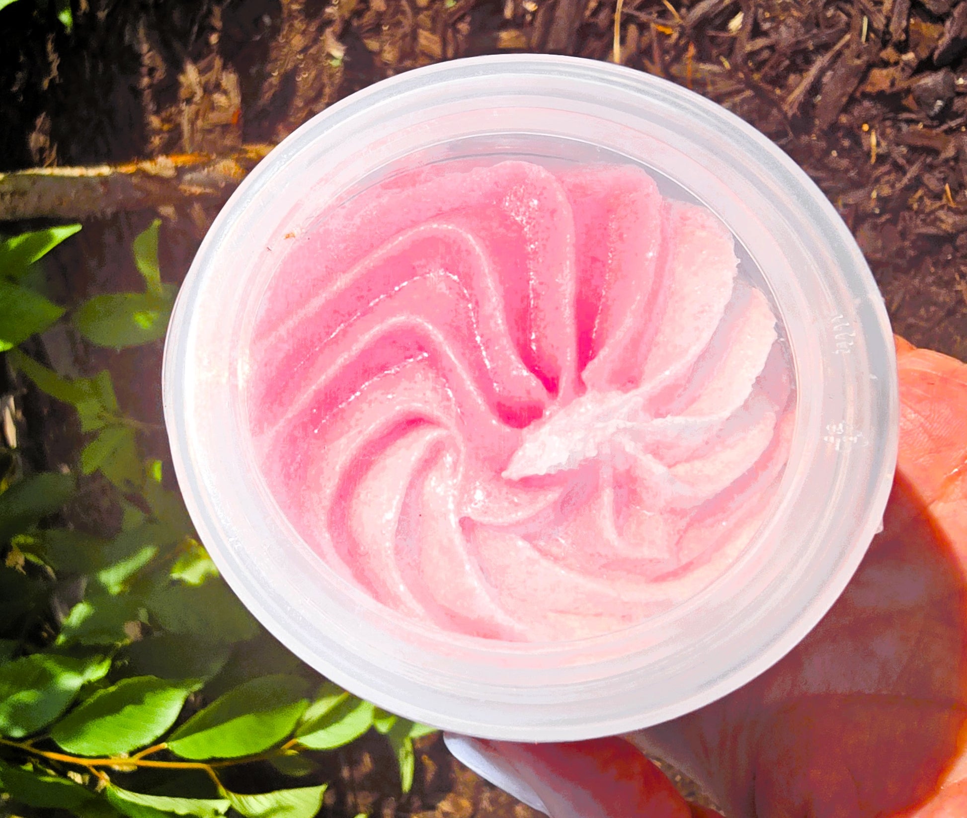 Colorful swirled whipped sugar scrub by eileen's essentials