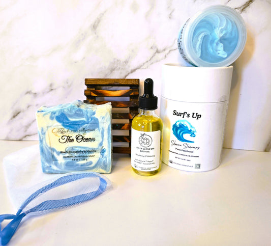 Limited Release; Surf's Up Shower Steamer Gift Set (Pure Patchouli & Menthol)