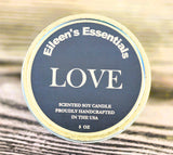 Inspirational Travel (Tin) Candle; LOVE