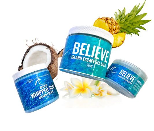 Skincare Collection/Whipped Cream Soap; BELIEVE (Island Escapes; Gardenia, Citrus & Coconut)