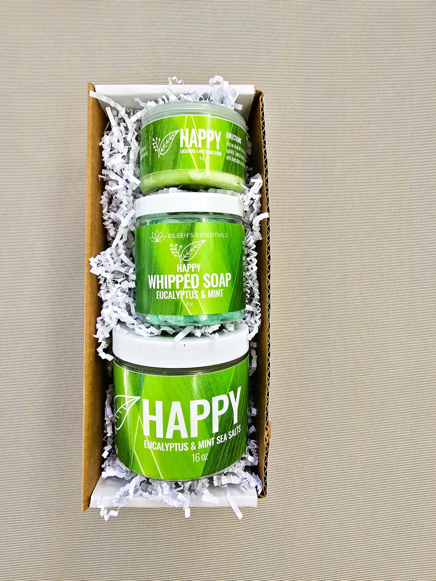 Skincare Collection/Whipped Soap; HAPPY (Eucalyptus & Mint)
