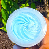 Colorful swirled whipped sugar scrub by eileen's essentials