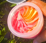 Colorful swirled whipped sugar scrub by eileen's essentials