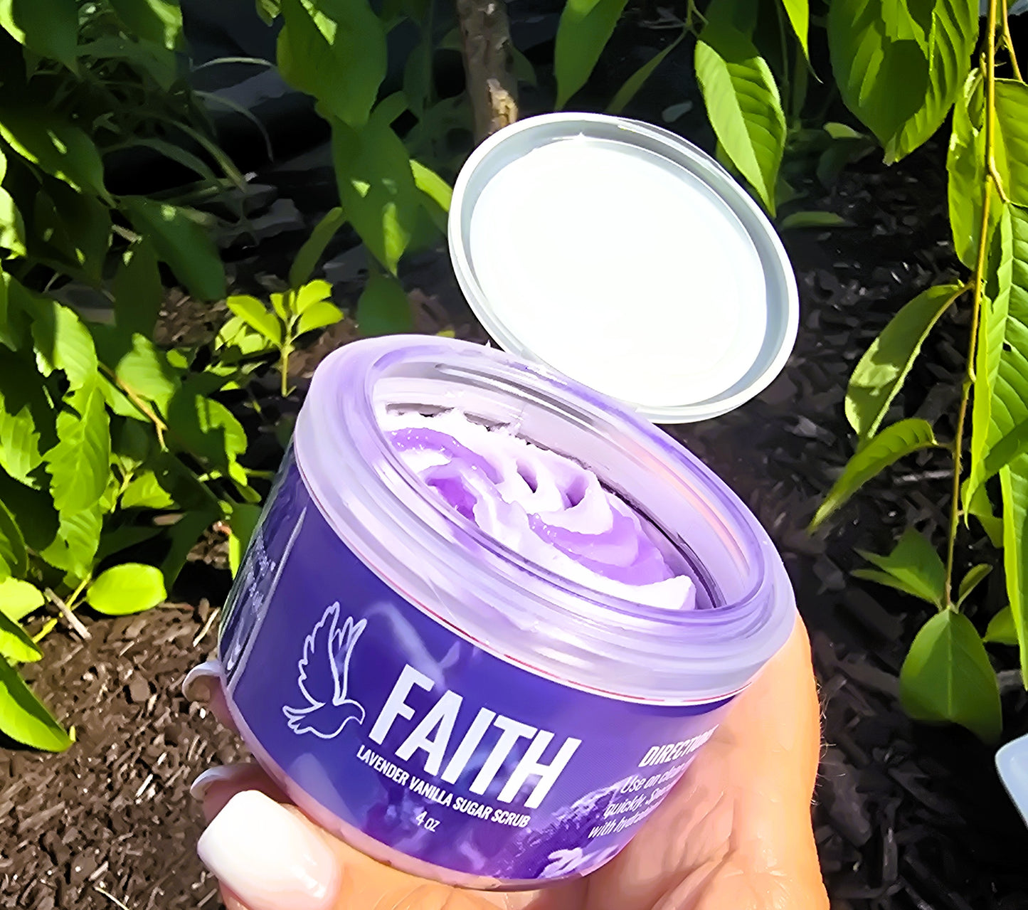 Colorful swirled whipped sugar scrub by eileen's essentials