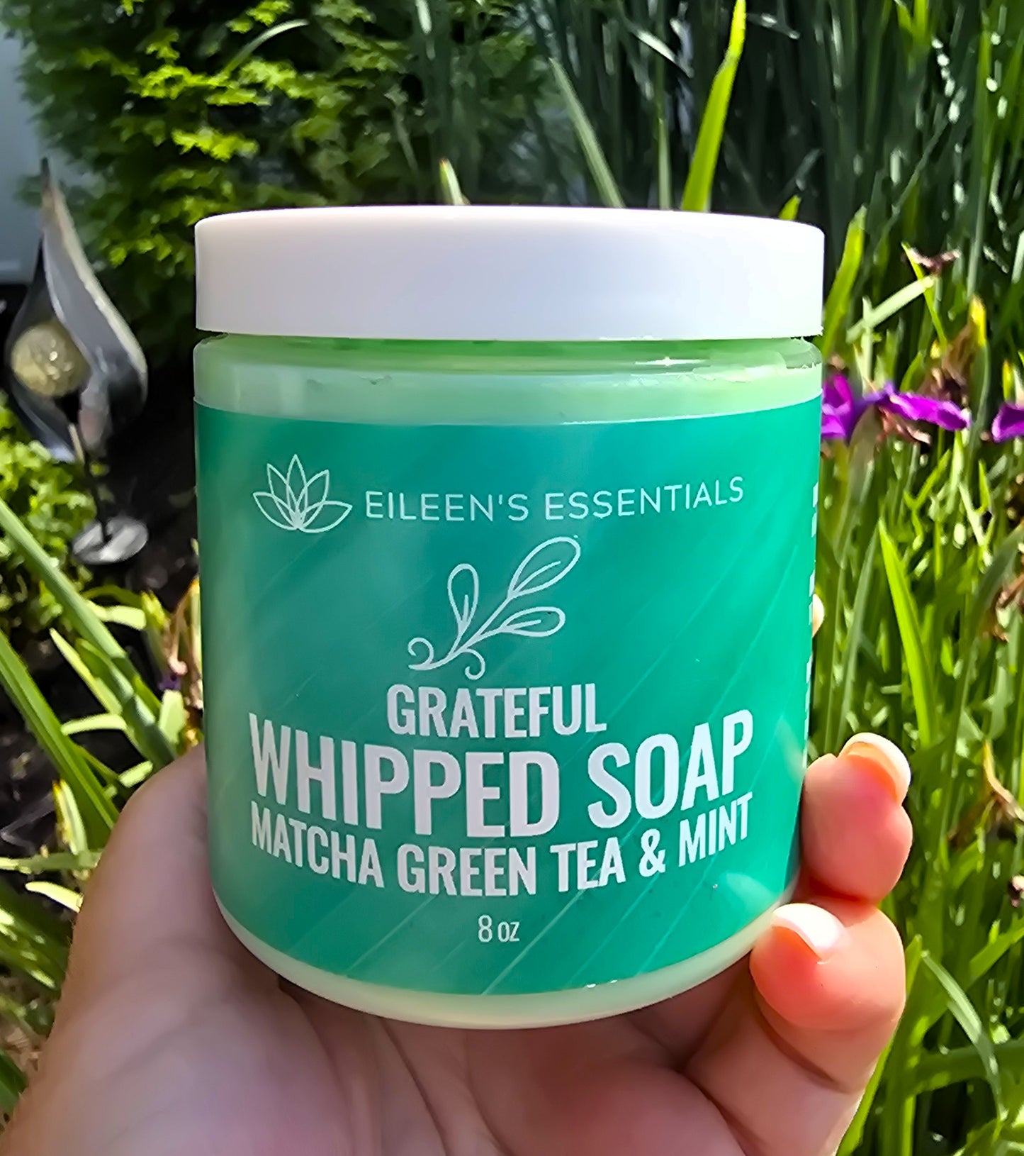 Whipped Cream Soap; GRATEFUL (Matcha Green Tea & Mint)