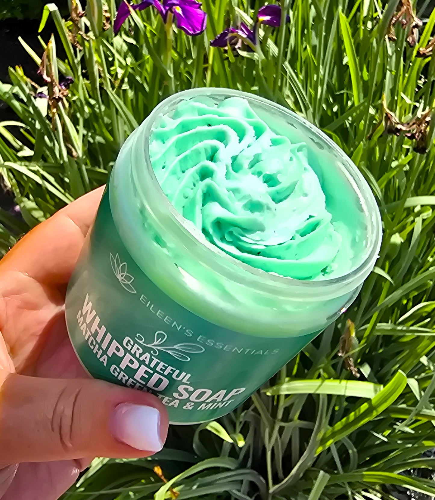 Whipped Cream Soap; GRATEFUL (Matcha Green Tea & Mint)