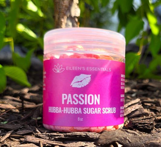 Colorful swirled whipped sugar scrub by eileen's essentials