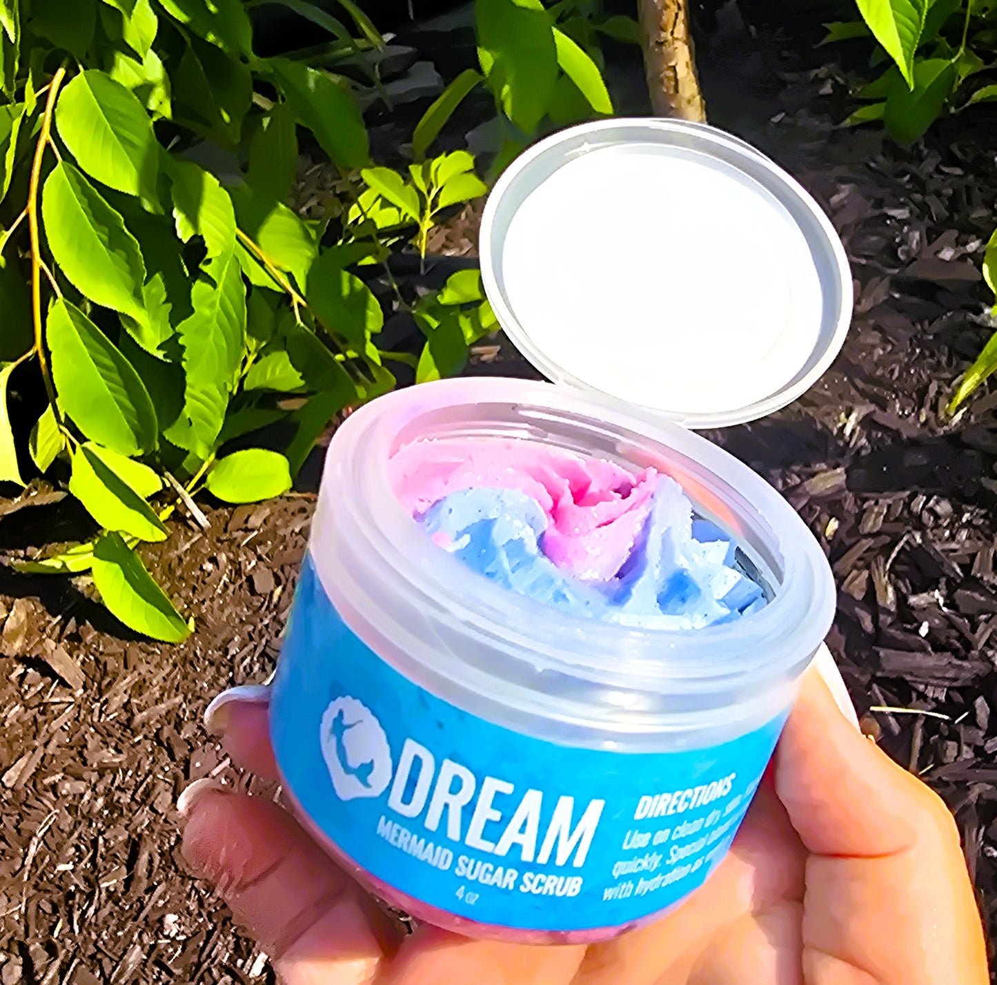 Colorful swirled whipped sugar scrub by eileen's essentials