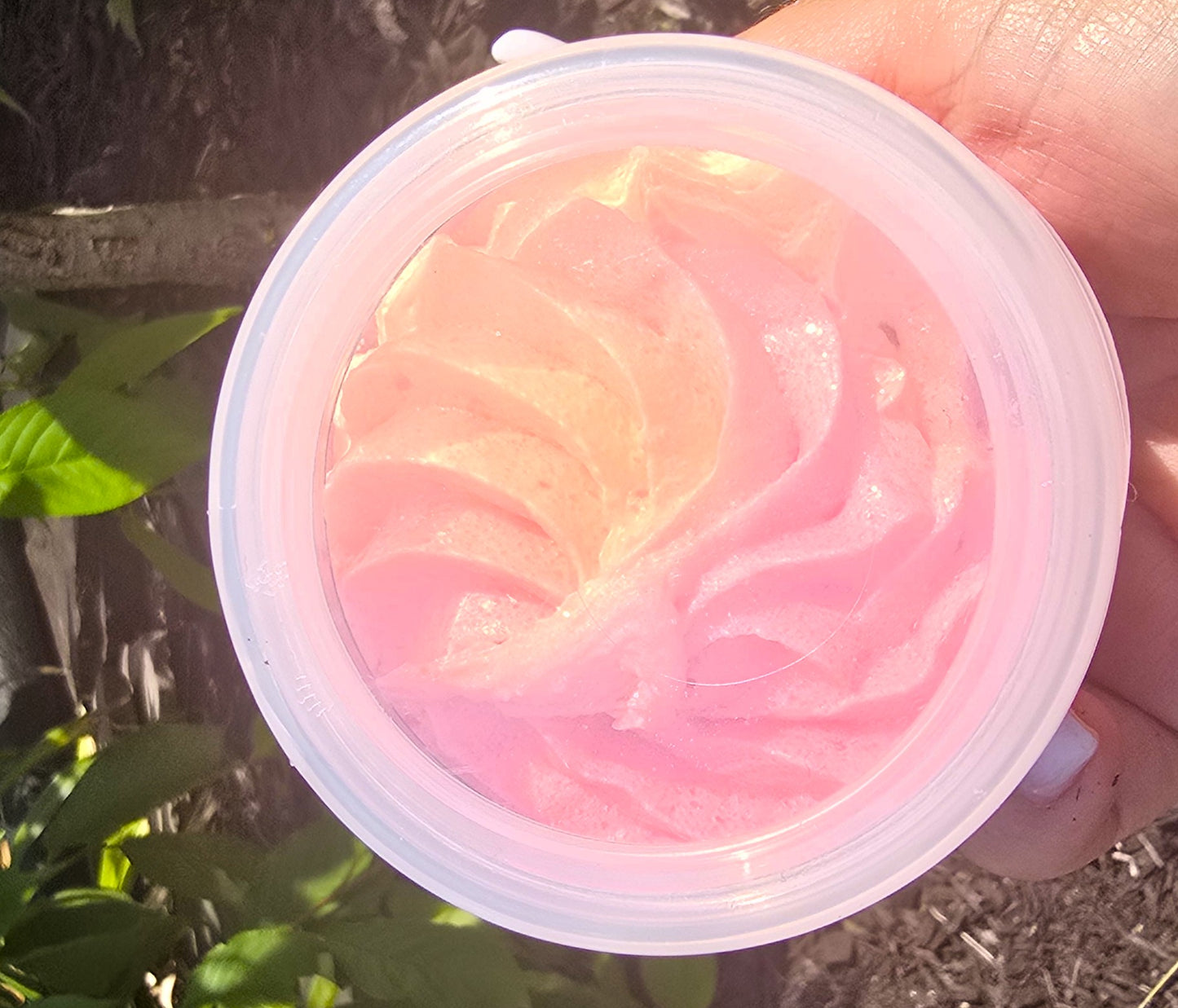 Colorful swirled whipped sugar scrub by eileen's essentials