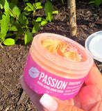Colorful swirled whipped sugar scrub by eileen's essentials