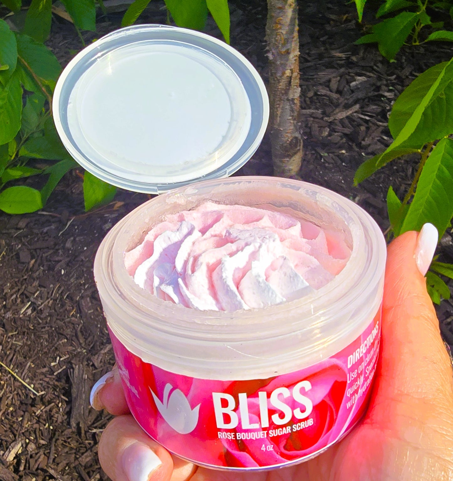 Colorful swirled whipped sugar scrub by eileen's essentials