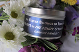 Inspirational Travel (Tin) Candle; BLISS
