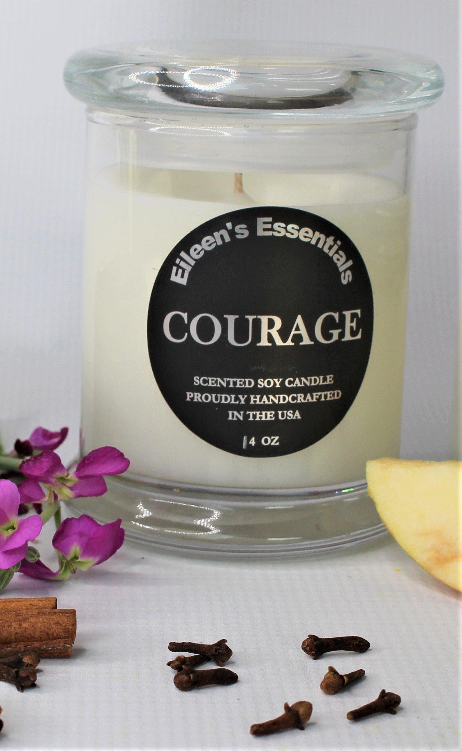 Candle Inspirational Collection; COURAGE - Eileen's Essentials