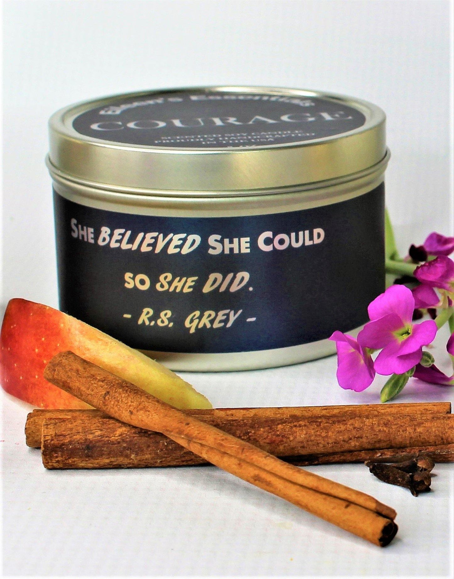 Inspirational Travel Candle; COURAGE - Eileen's Essentials