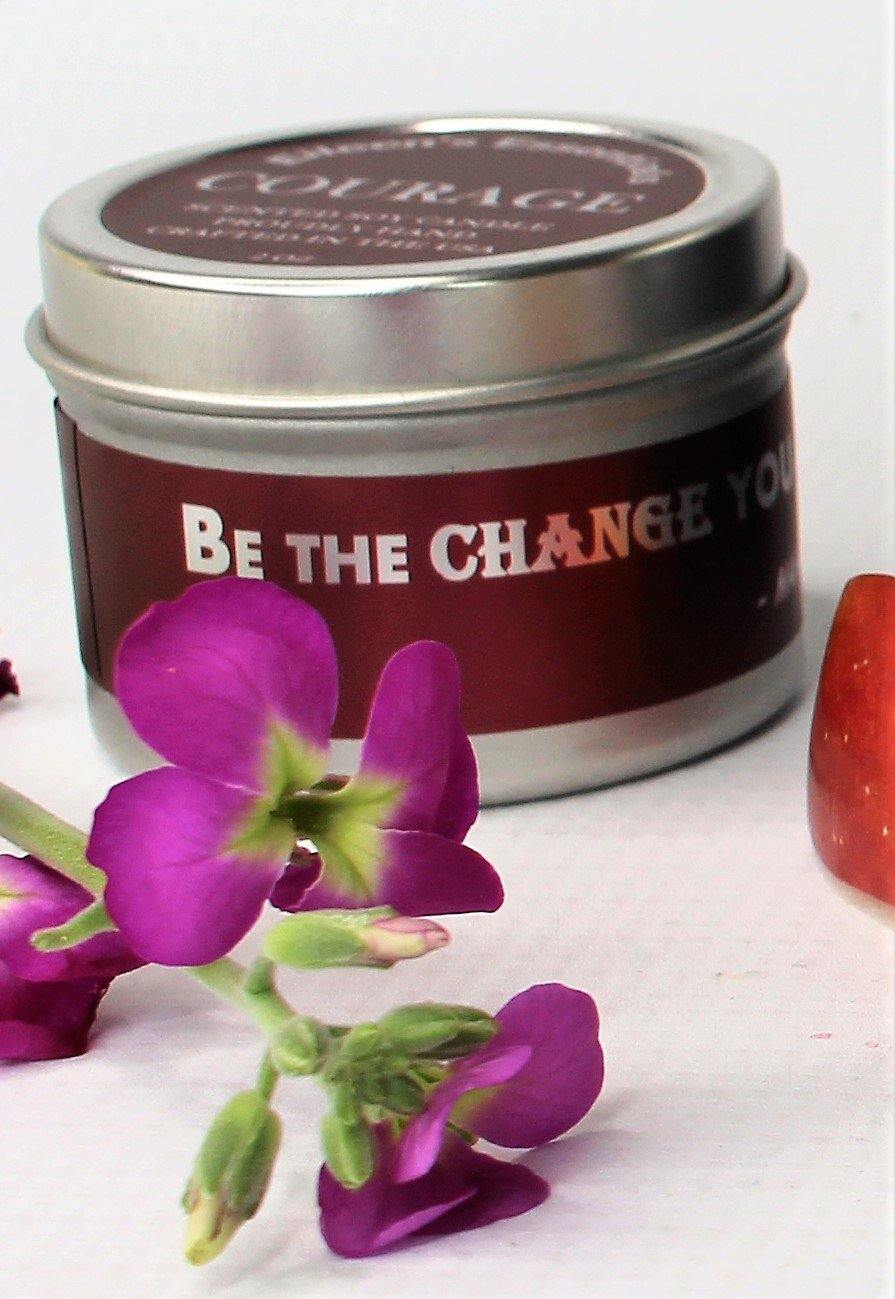 Inspirational Travel Candle; COURAGE - Eileen's Essentials