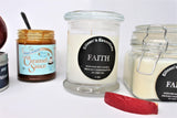 Inspirational Glass Candle; FAITH - Eileen's Essentials