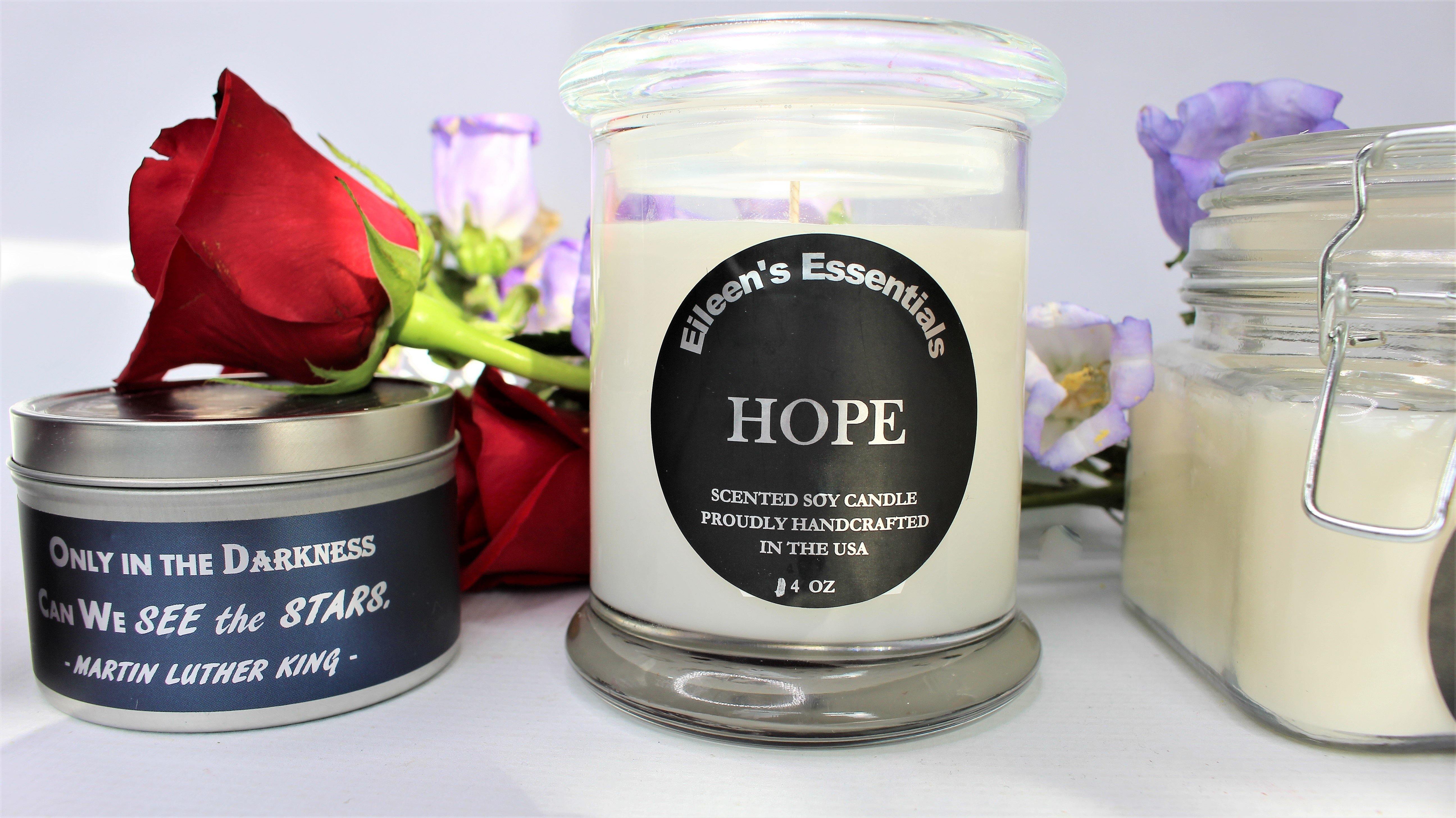 Candles; Inspirational Glass Collection - Eileen's Essentials