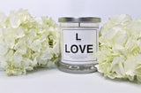 Sentimental Candle; L IS FOR LOVE